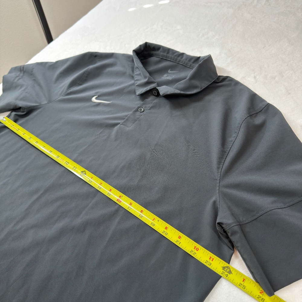 Nike Polo Shirt Mens XL Gray Good Court Dry-Fit CI4465-060 Short Sleeve - Picture 11 of 11